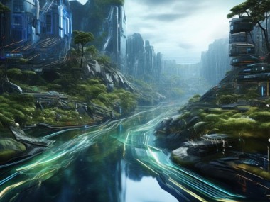 科技与自然的融合，带来新奇的壁纸设计