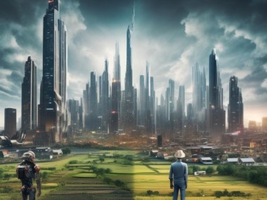 科技发展的双刃剑，机遇与挑战。