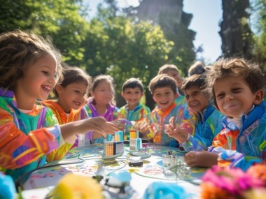 培养创新意识的科技活动，让小朋友们在公园里快乐探索。