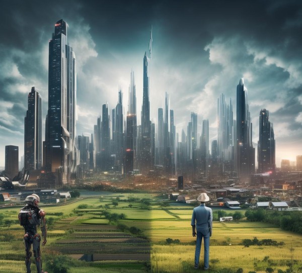 科技发展的双刃剑，机遇与挑战。